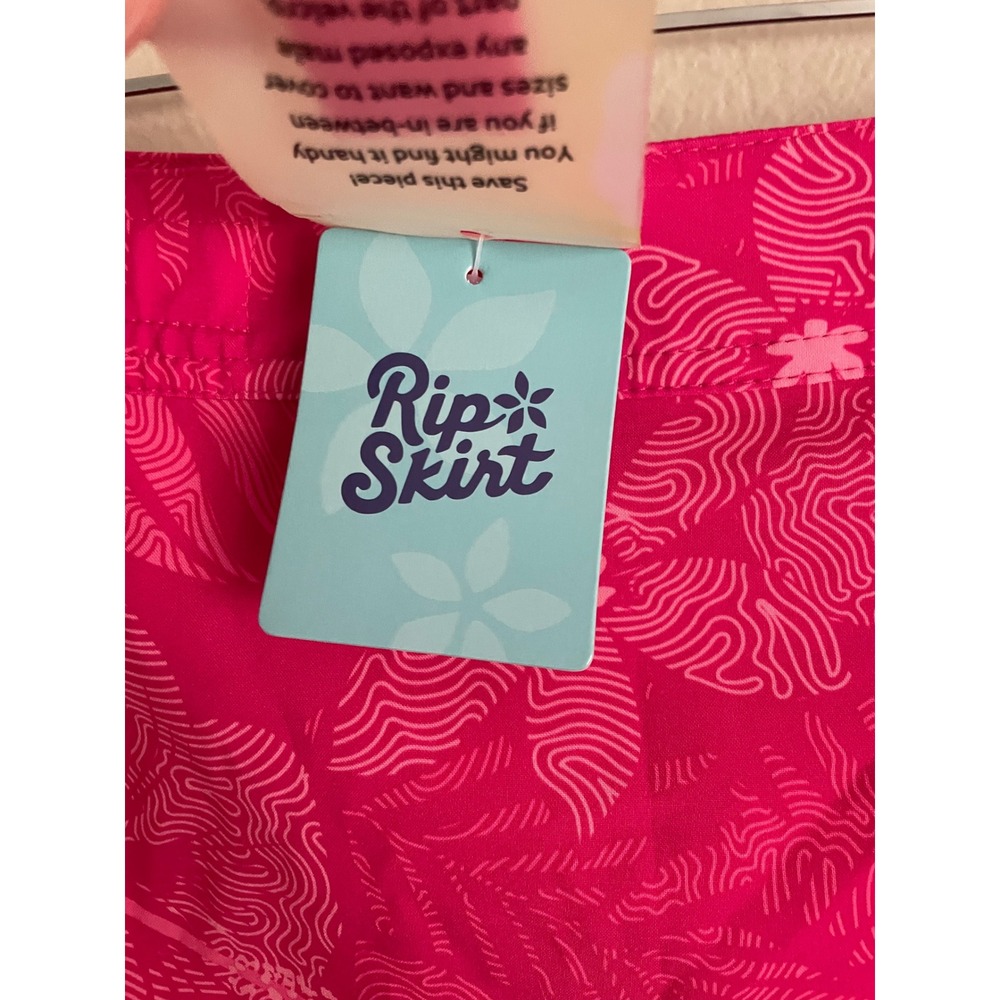 NWT RipSkirt Hawaii Wrap Skirt Pink Tropics Hibiscus Floral Small Length 1 - Picture 3 of 8